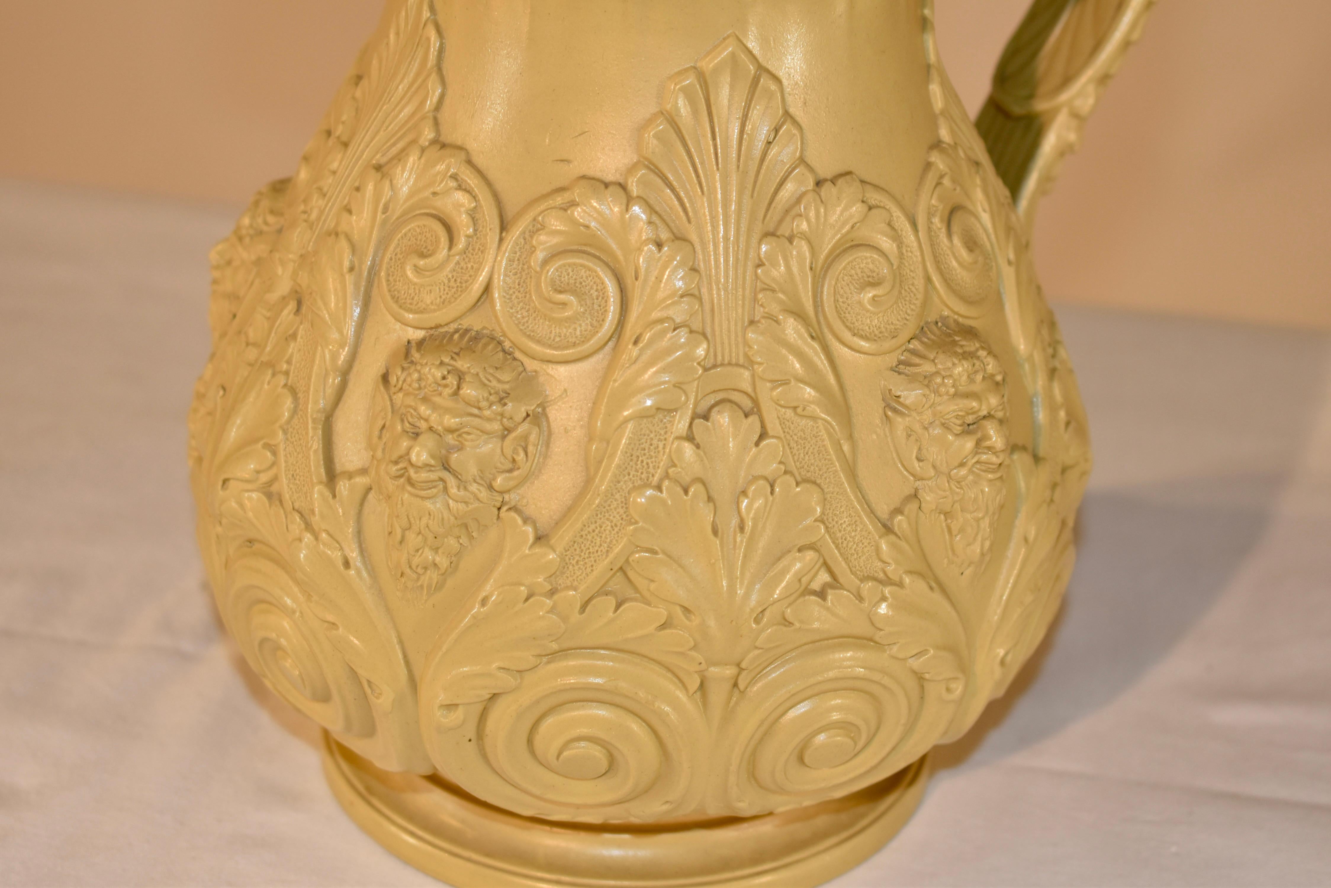 19th Century Ridgway Drabware Jug In Good Condition For Sale In High Point, NC