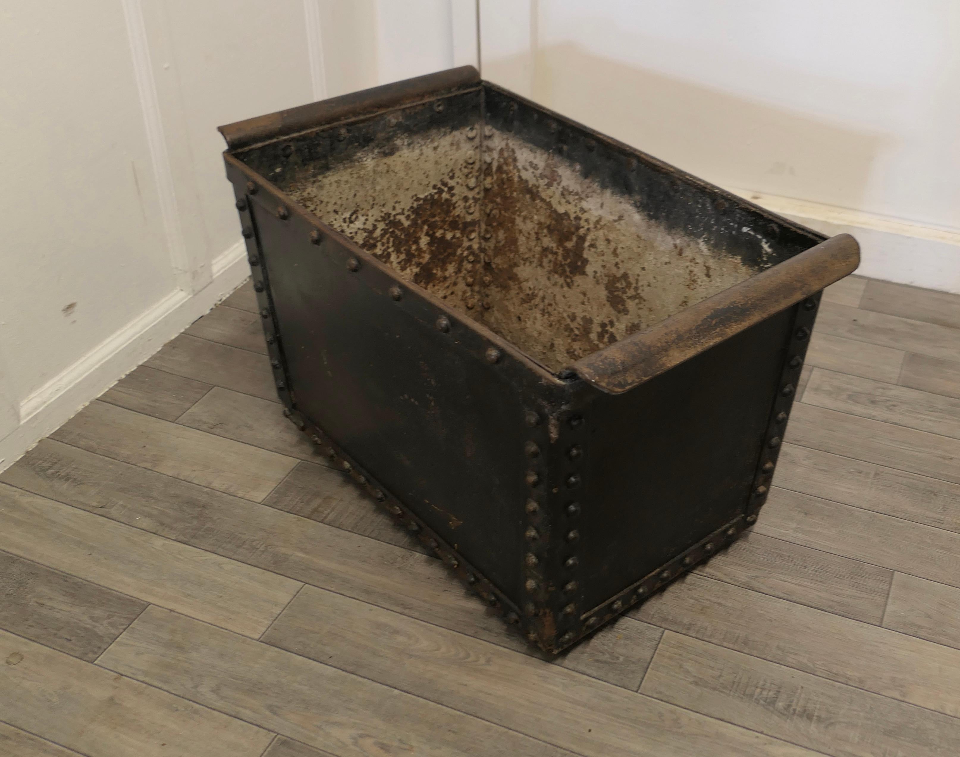 19th Century Riveted Quencher, Log Box, Planter For Sale 1