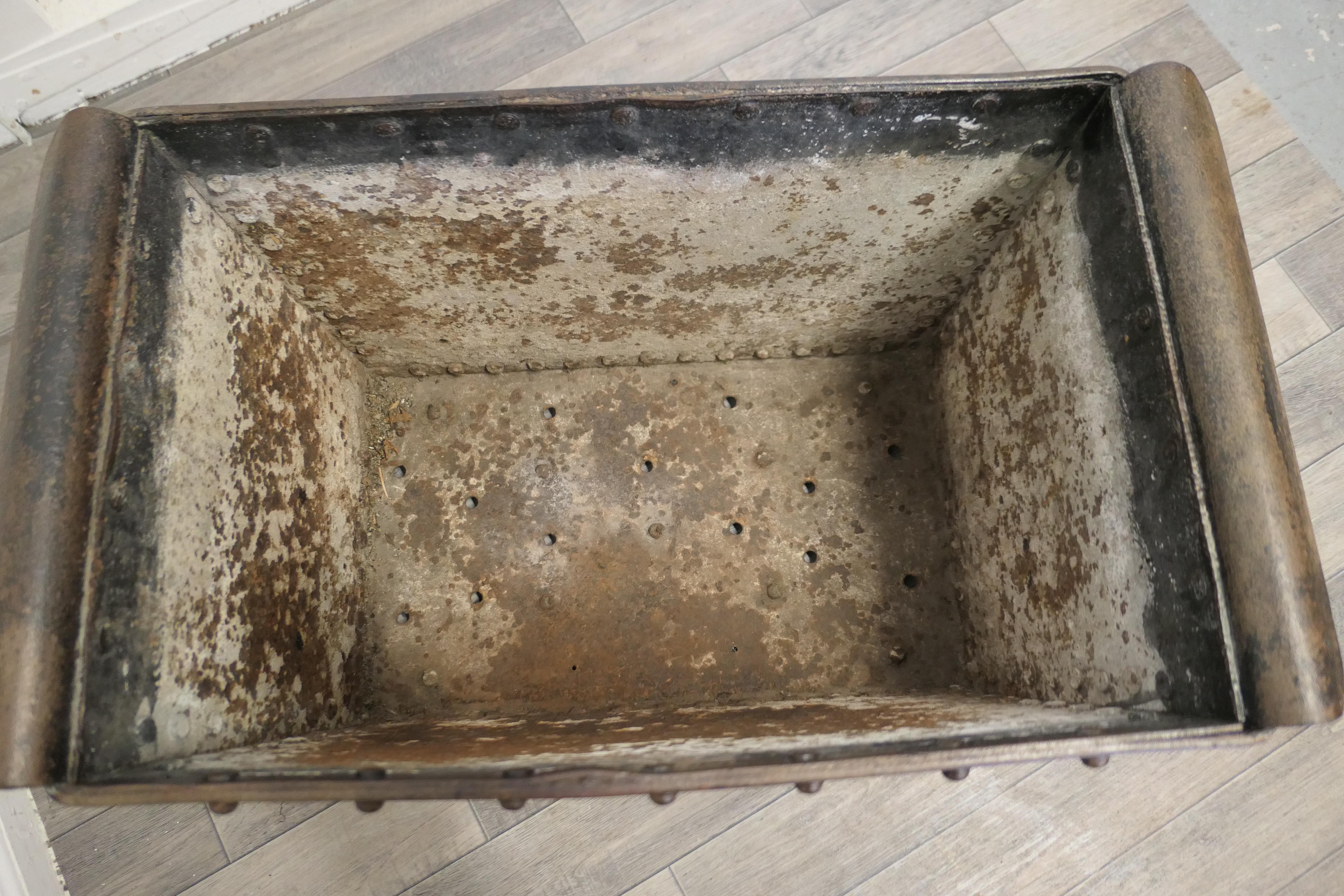 19th Century Riveted Quencher, Log Box, Planter For Sale 2