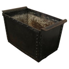 19th Century Riveted Quencher, Log Box, Planter