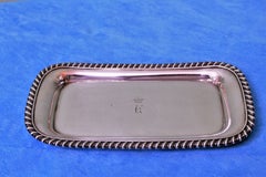 19th Century Robert Garrard II Queen Anne Sterling Silver Post Dish Vide-Poche
