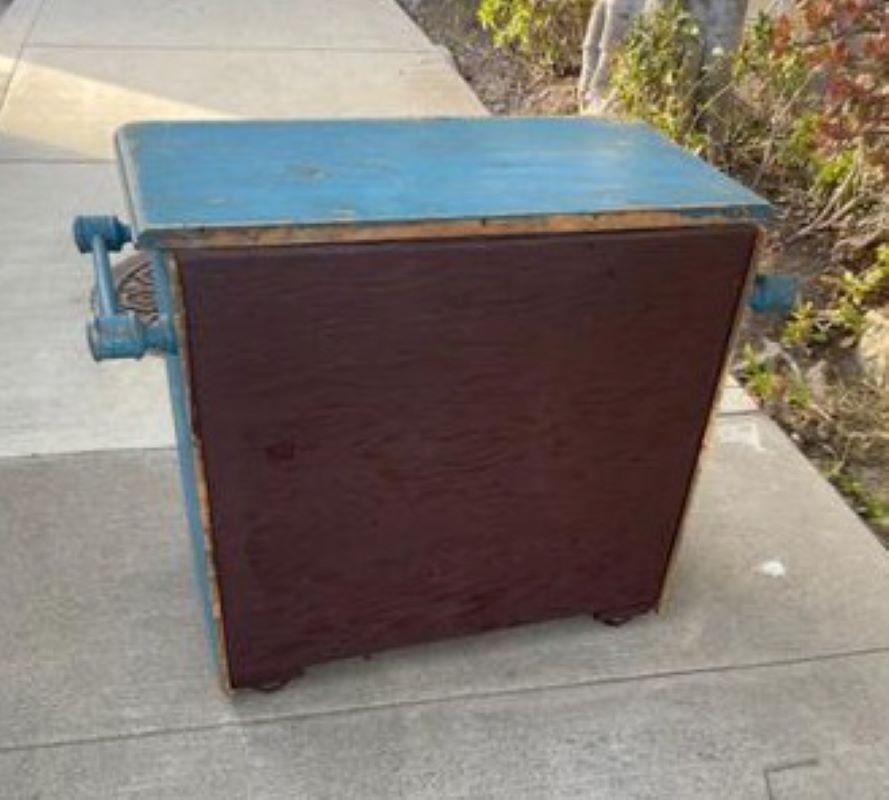 19th Century Robin Egg Blue Wash Stand For Sale 6