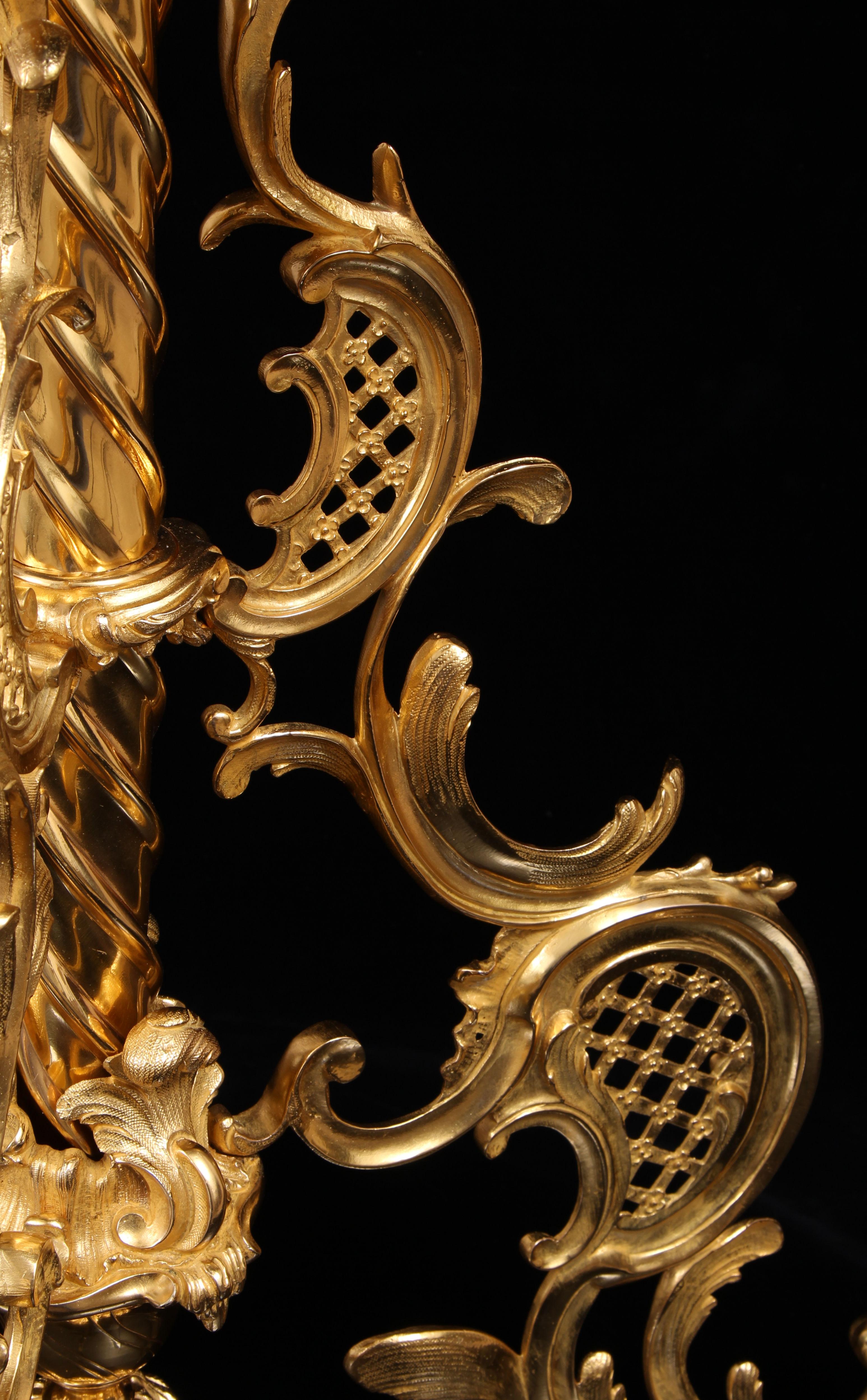 Guéridon-Tisch aus vergoldeter Bronze und Malachit des 19. im Angebot 1