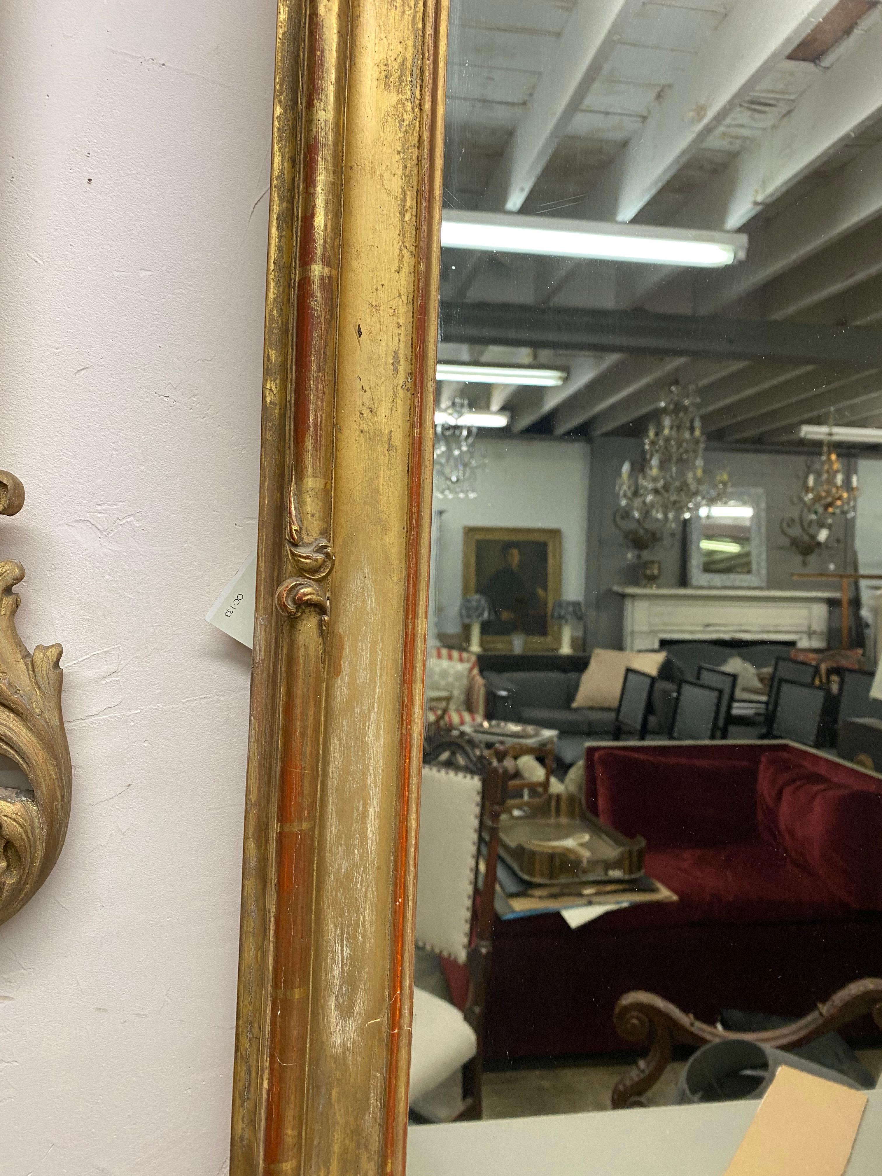 19th Century Rococo Gilt Mantel Mirror 1