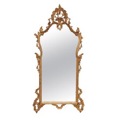 Antique 19th Century Rococo Giltwood Mirror, France