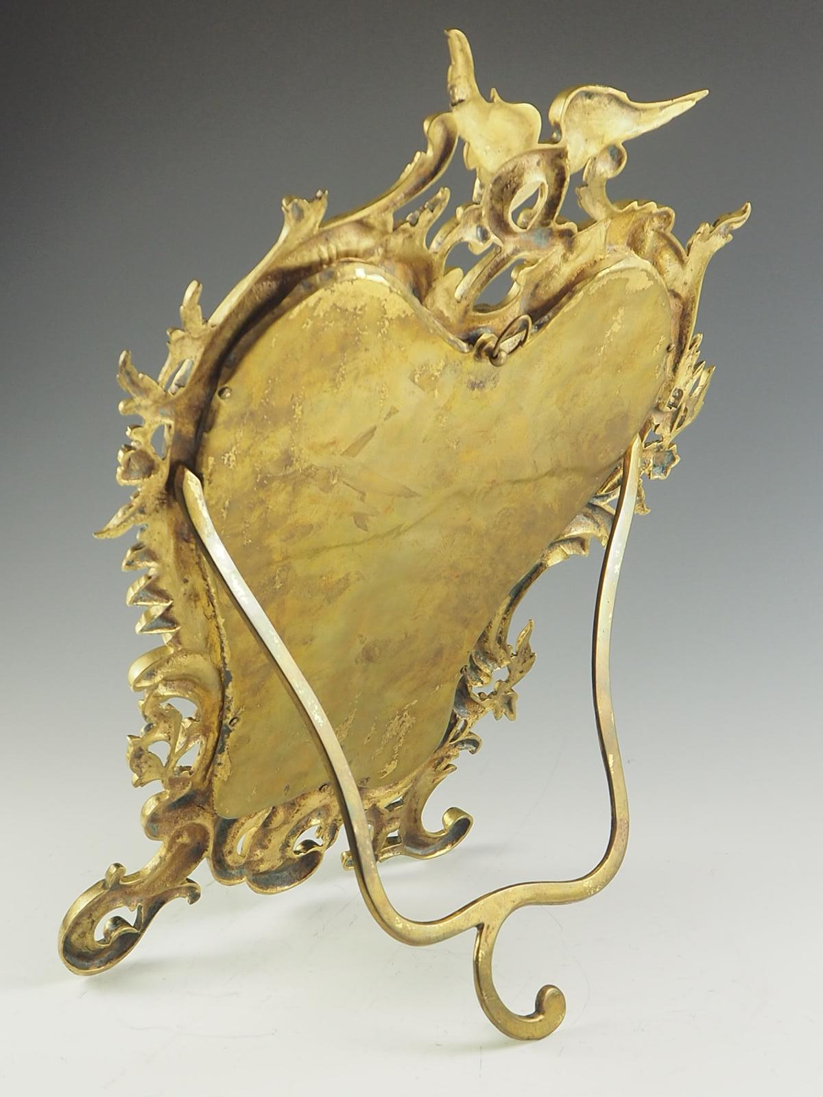 19th Century Rococo Revival Cartouche Bevelled Mirror 4
