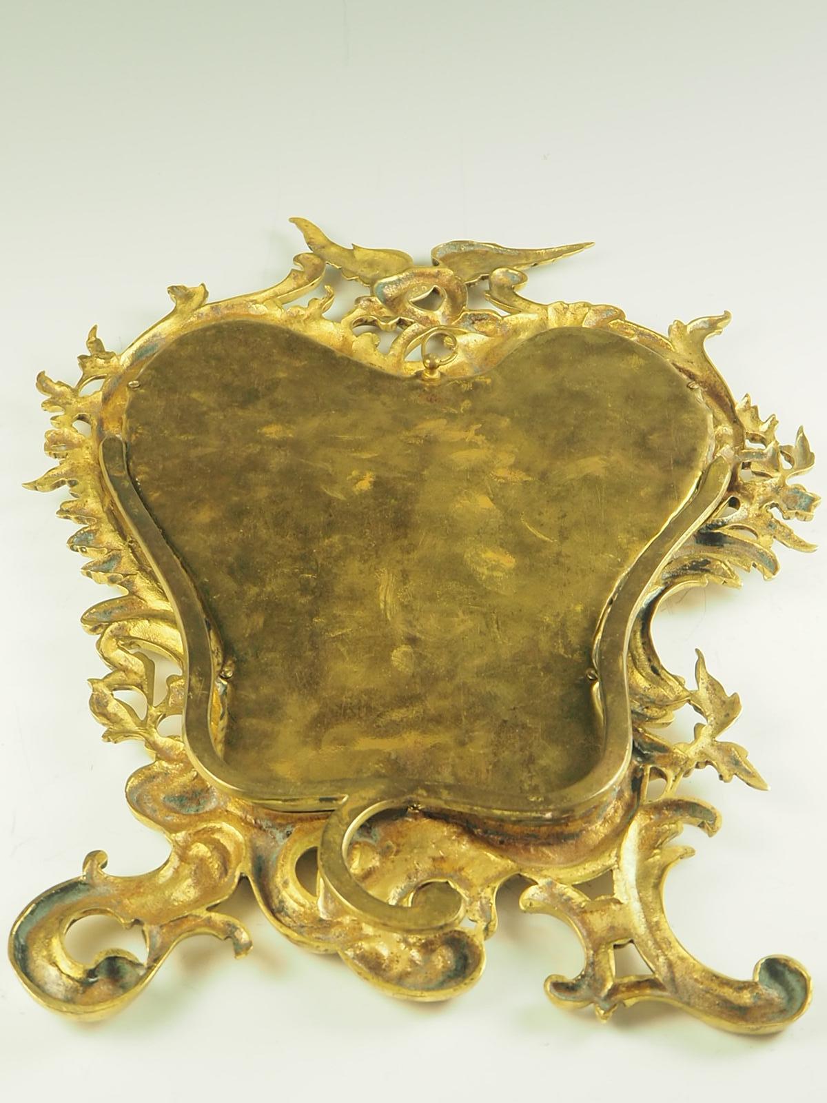 19th Century Rococo Revival Cartouche Bevelled Mirror 6