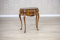 19th Century Rococo Revival Wall Console Table-Vanity in Rich Graining