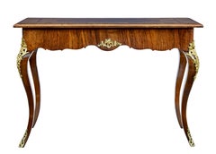 19th Century rococo revival walnut and ormolu side table