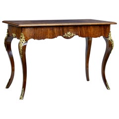19th Century Rococo Revival Walnut and Ormolu Side Table