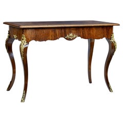 19th Century Rococo Revival Walnut and Ormolu Side Table
