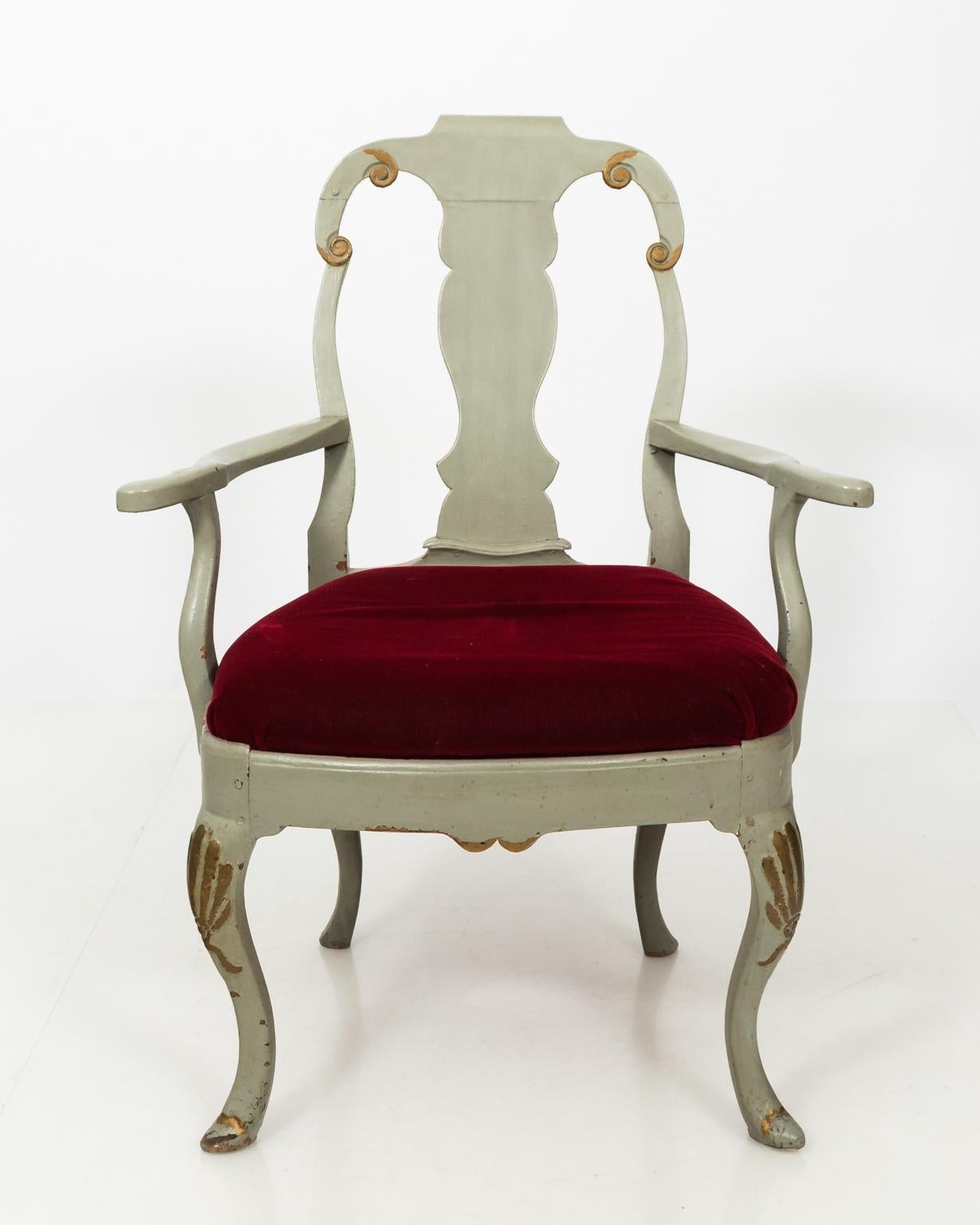 19th Century Rococo Style Armchair For Sale 14