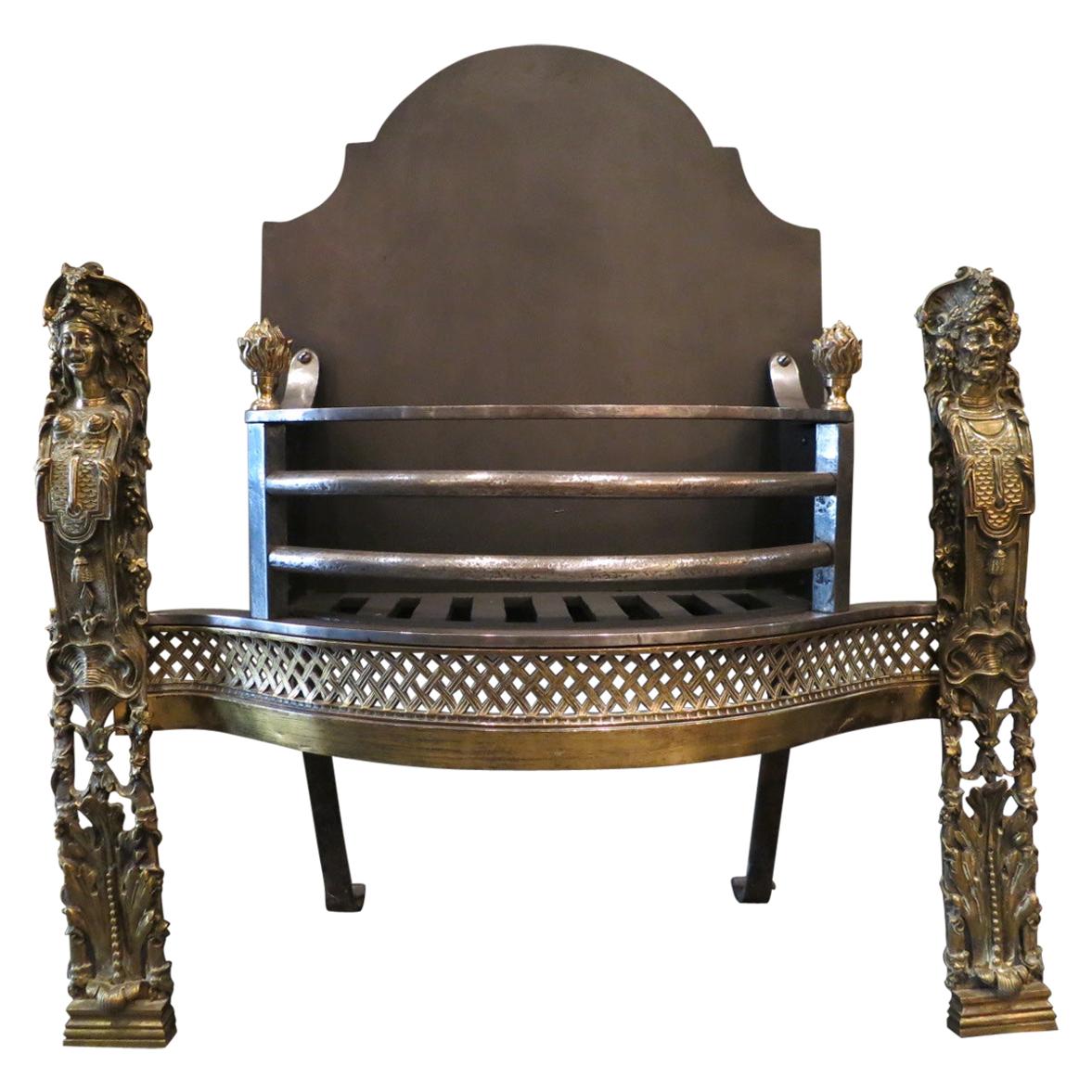 19th Century Rococo Style Fire Grate