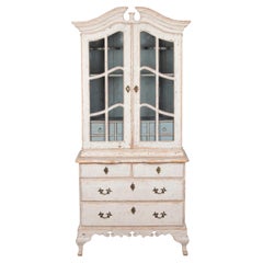 19th Century Rococo Style Glazed Cabinet