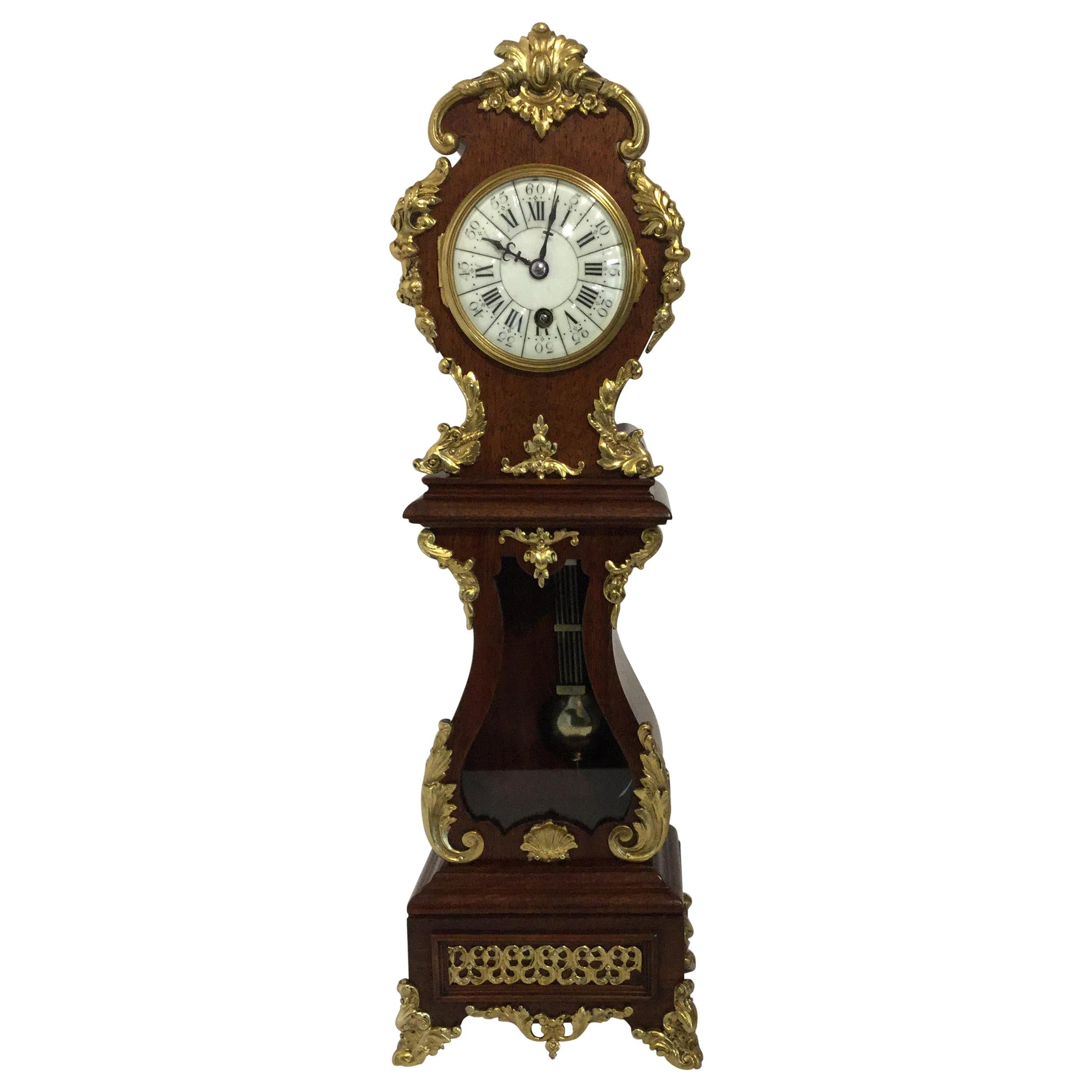 Rococo Style Miniature Longcase Clock, circa 1870