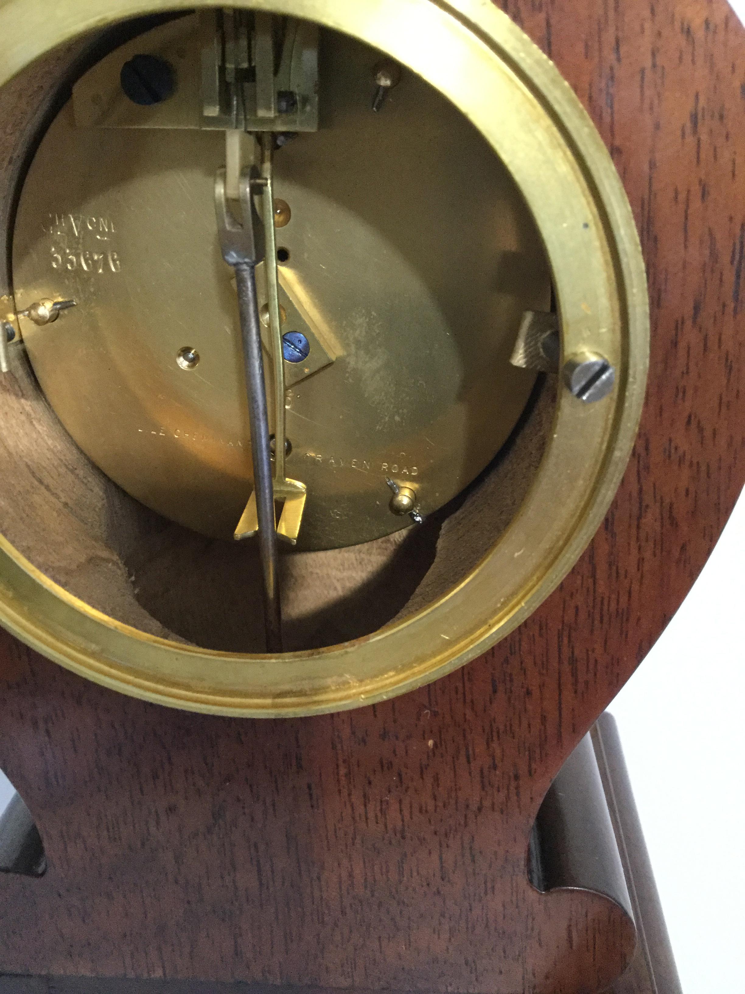 Rococo Style Miniature Longcase Clock, Mahogany Case, circa 1870 For Sale 3