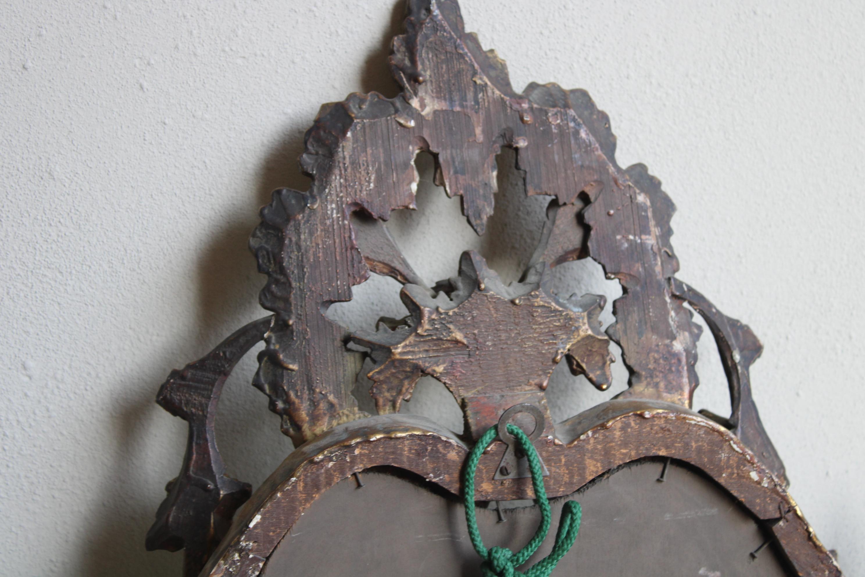 19th Century Rococo Style Wall Mirror  For Sale 2