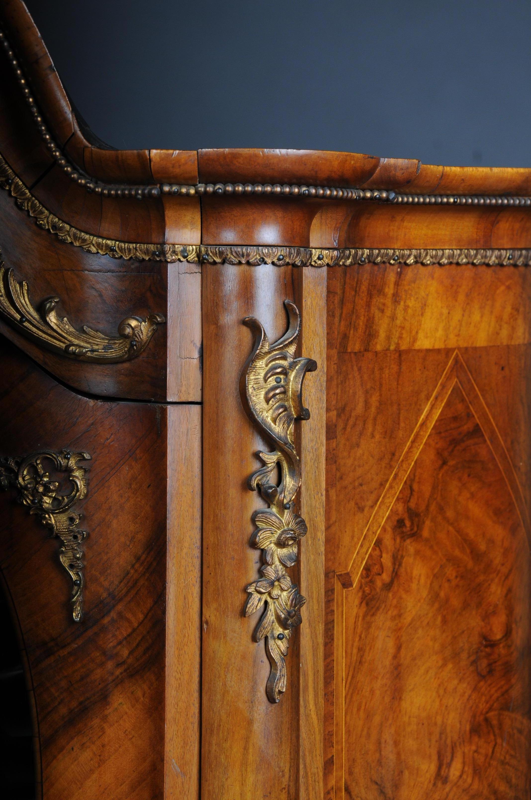 19th Century Rococo Top Cabinet Walnut Root, Germany For Sale 6