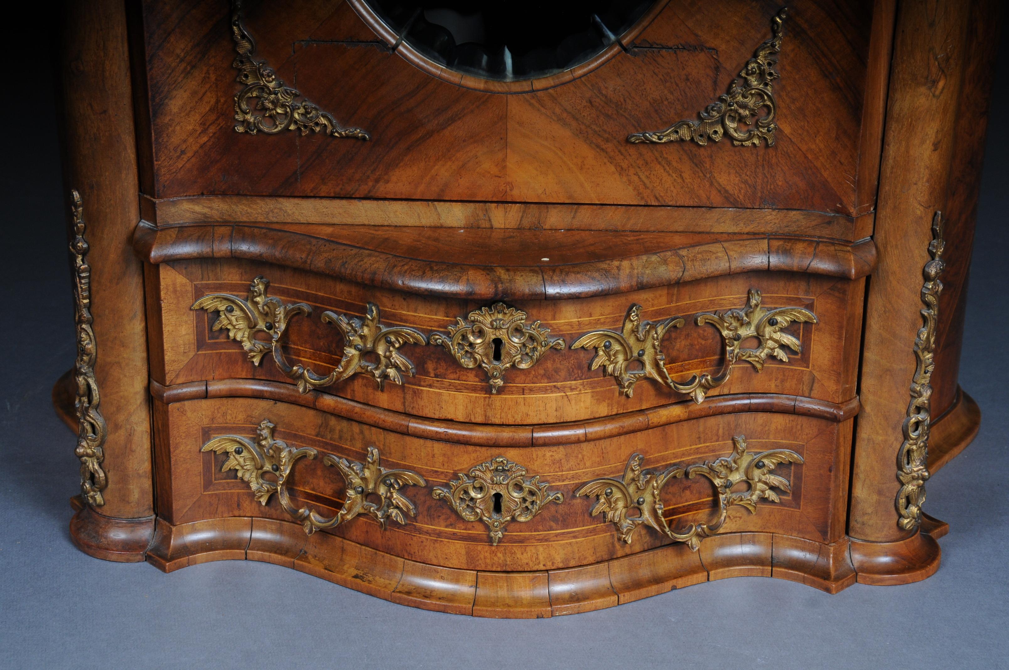 19th Century Rococo Top Cabinet Walnut Root, Germany For Sale 3
