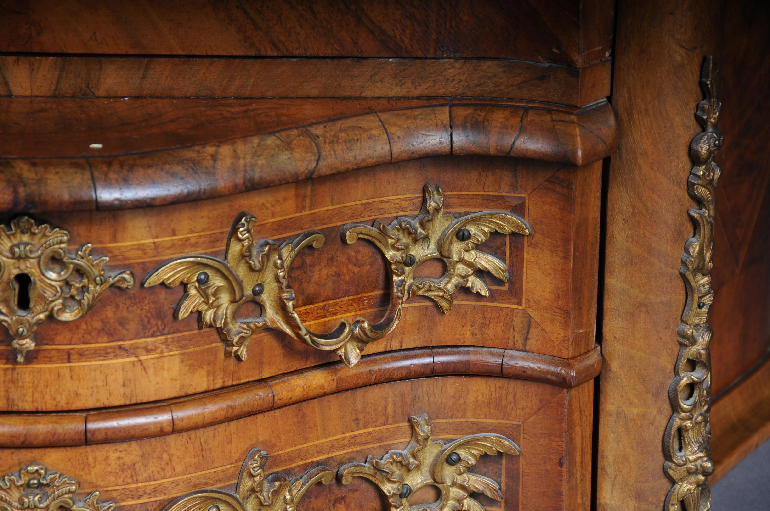 19th Century Rococo Top Cabinet Walnut Root, Germany For Sale 4