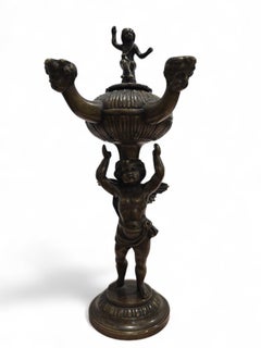 19th Century Roman Revival Bronze Incense Burner