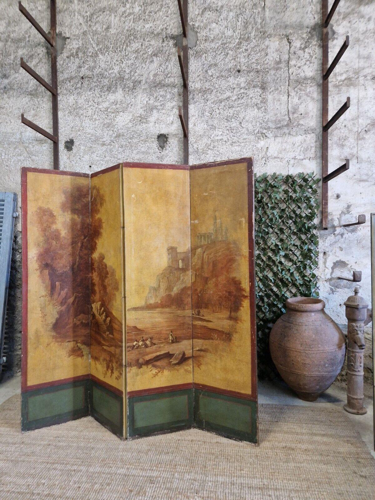 19th Century Room Screen Divider French Paravent For Sale 9