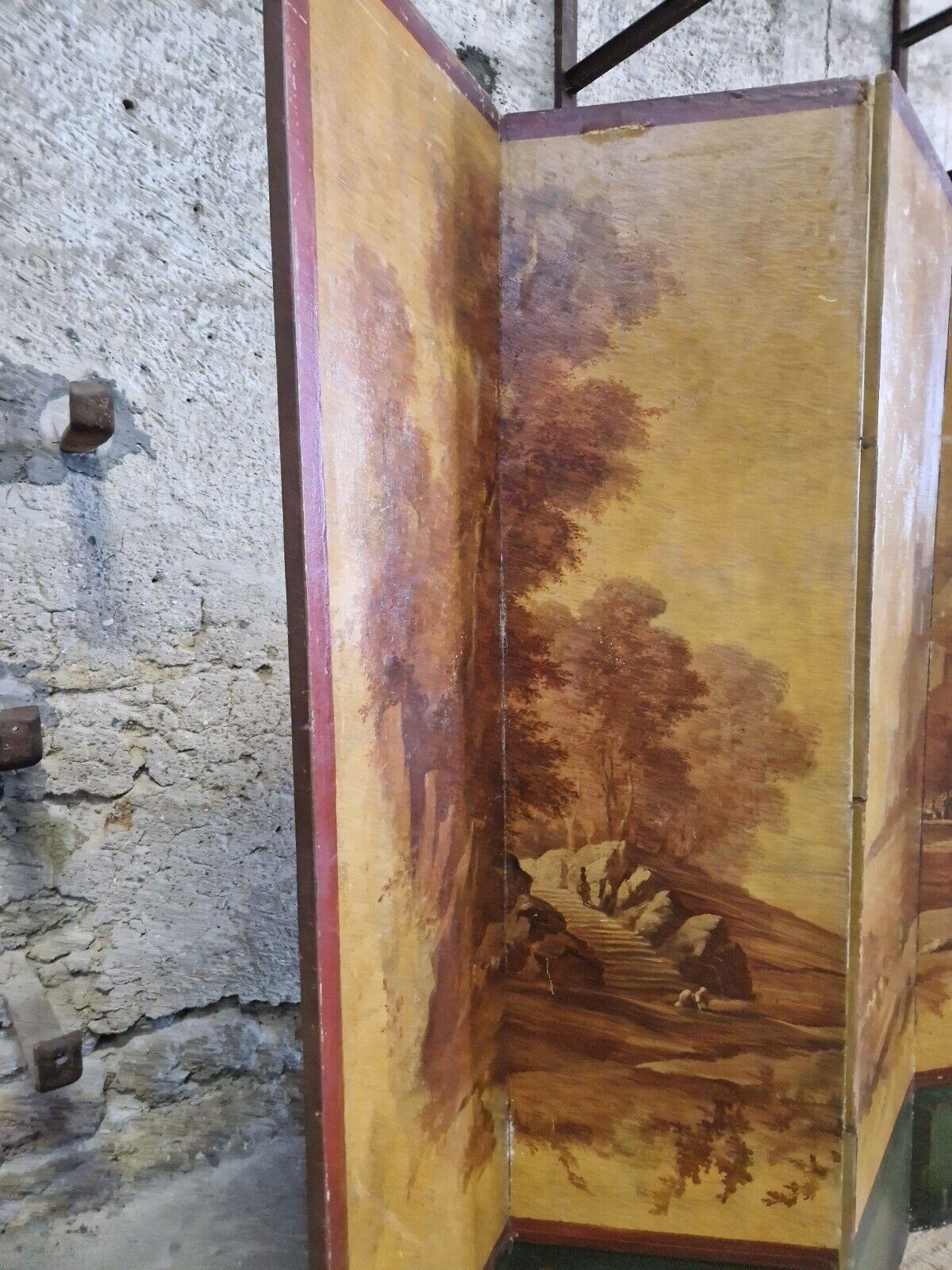 19th Century Room Screen Divider French Paravent For Sale 10