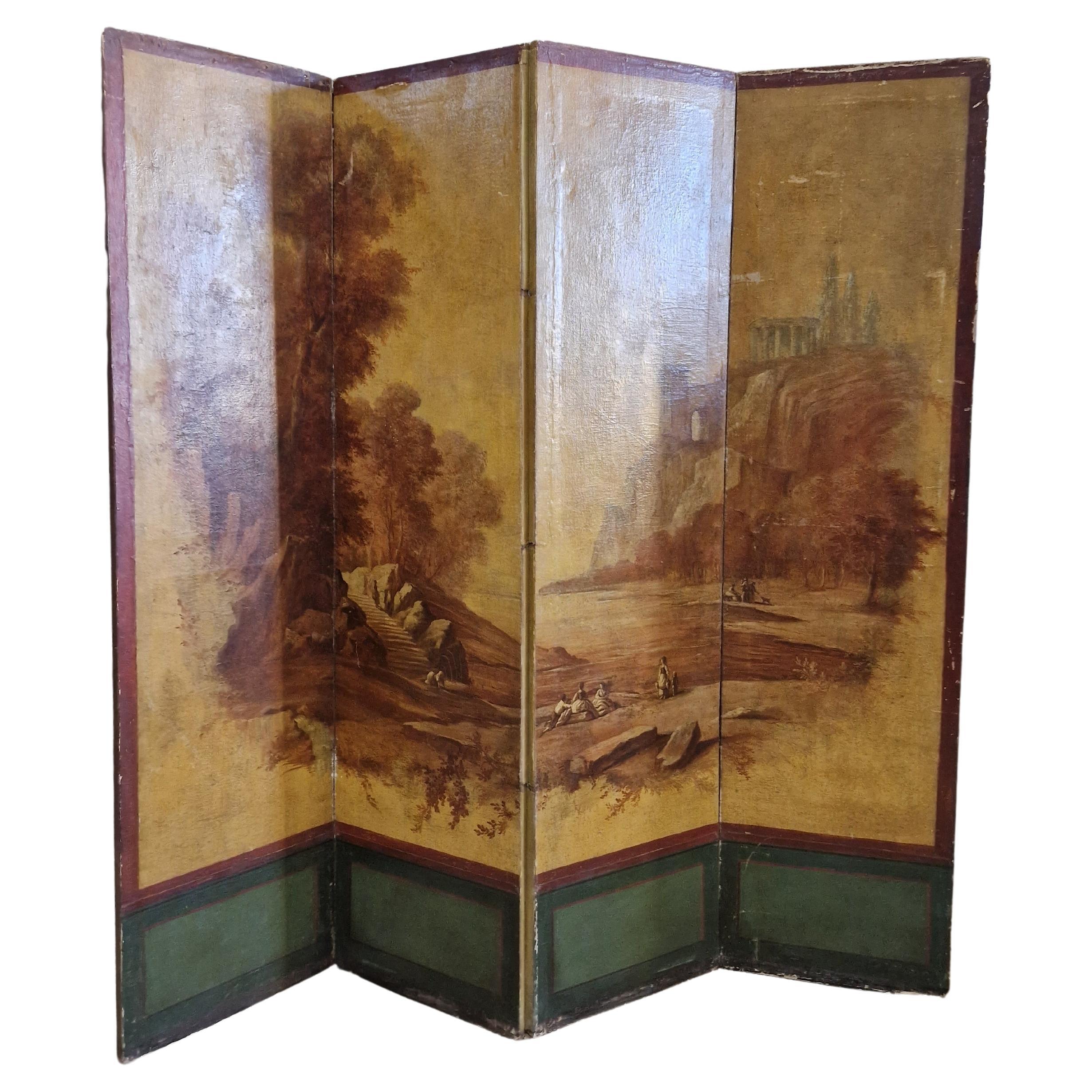 19th Century Room Screen Divider French Paravent