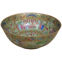 19th Century Rose Mandarin Bowl