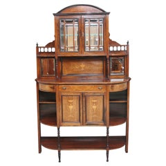 19th Century Rosewood and Inlaid Cabinet