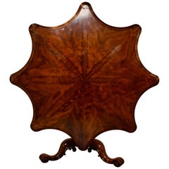 19th Century Rosewood and Mahogany Tilt-Top Table