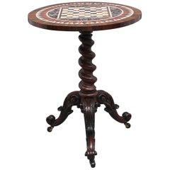 19th Century Rosewood and Pietra Dura Occasional Table