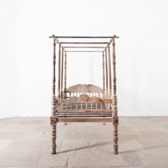 19th Century Rosewood and Teak Bed from Western Rajasthan, India