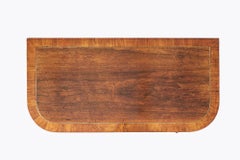 19th Century rosewood brass inlaid fold-over card table