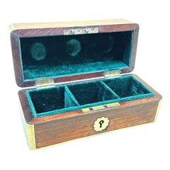 19th Century, Rosewood & Brass Scent Box