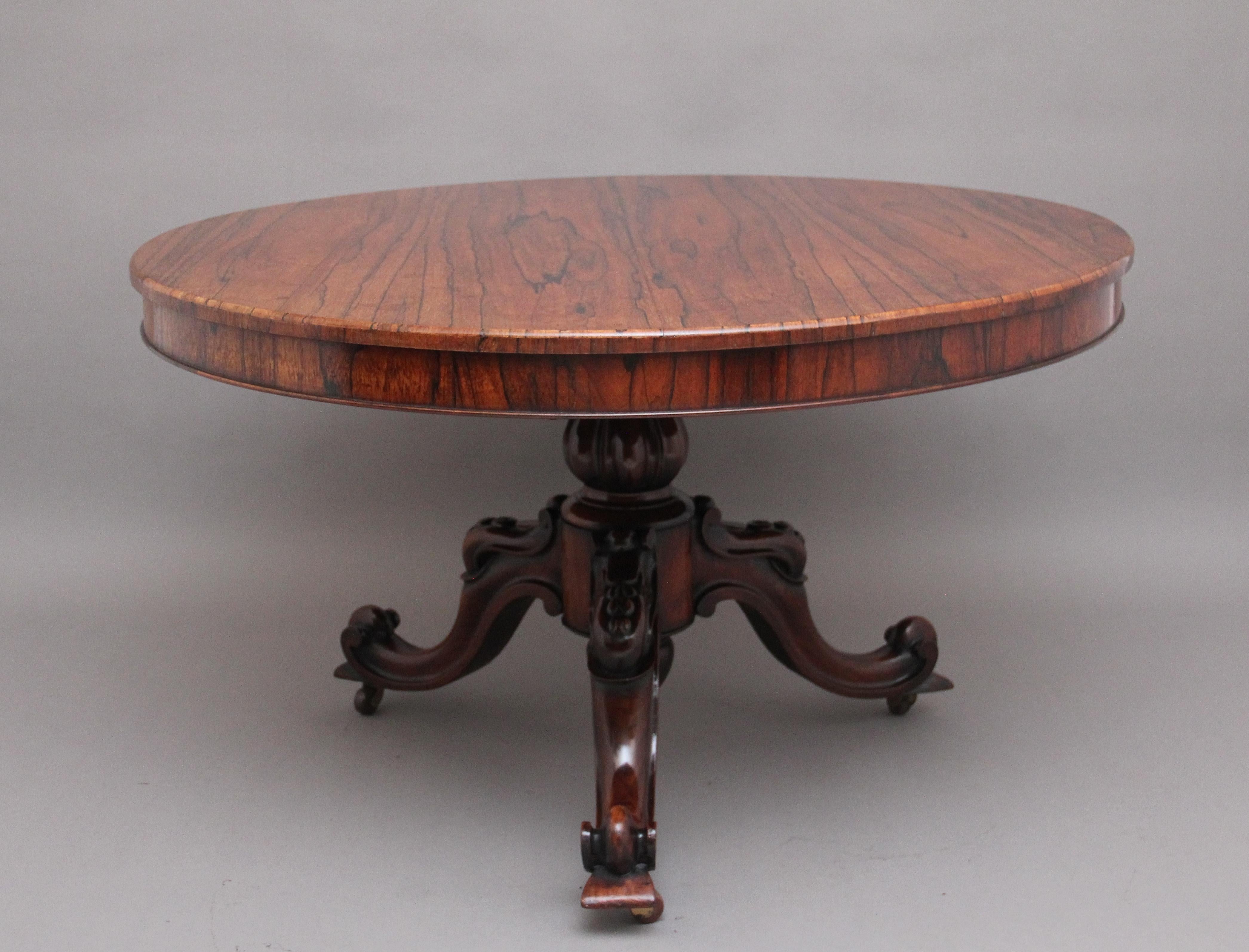 19th Century Rosewood Breakfast Table For Sale 1