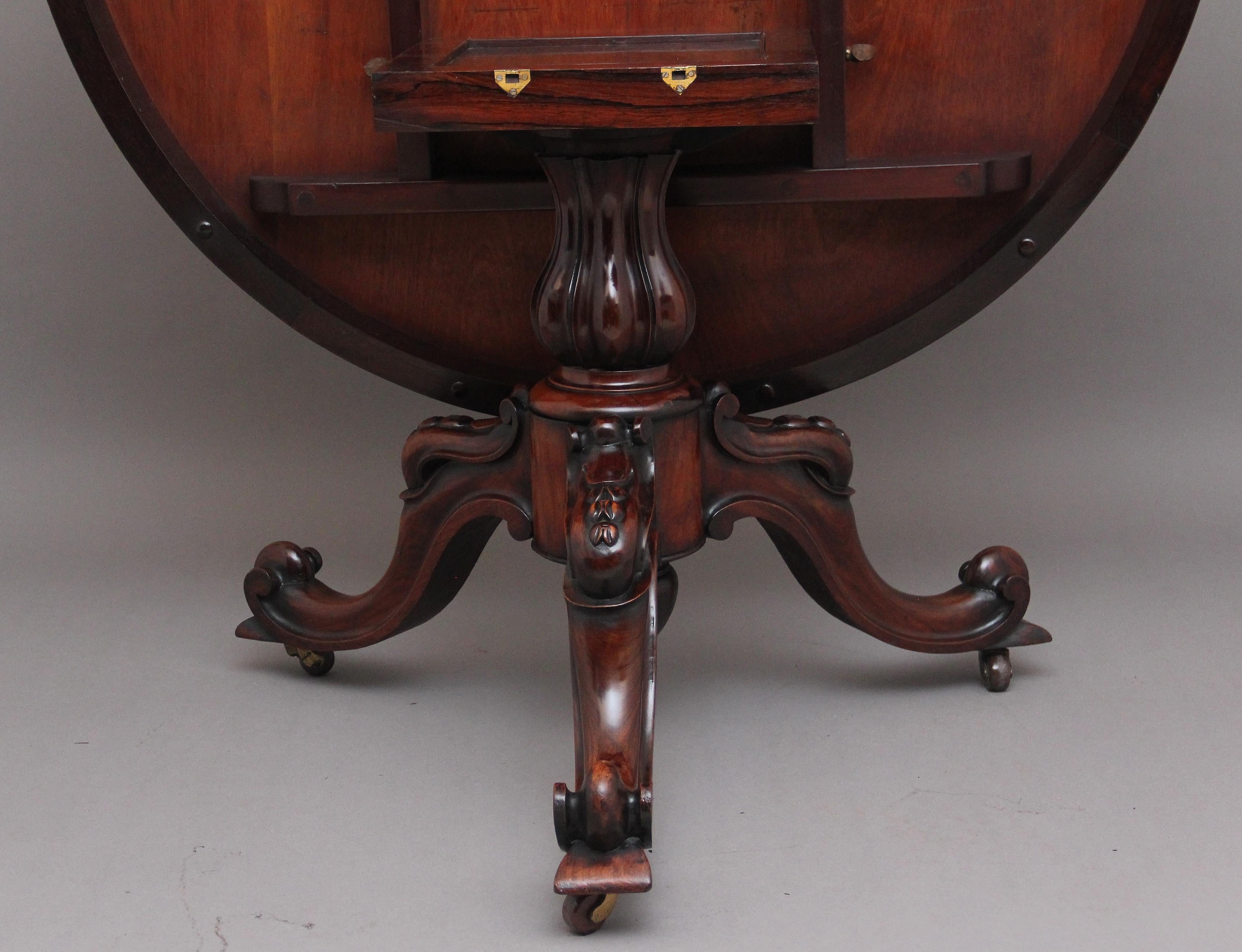 19th Century Rosewood Breakfast Table For Sale 2