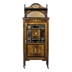 Antique 19th Century Rosewood Cabinet with Intarsias