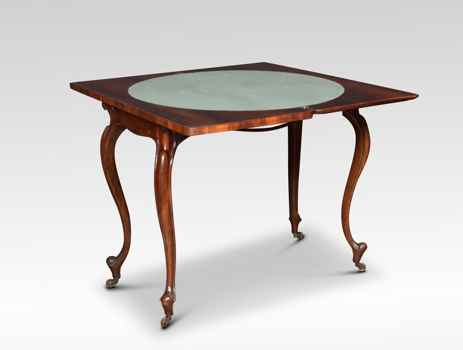 19th Century Rosewood Card Table In Excellent Condition In Cheshire, GB