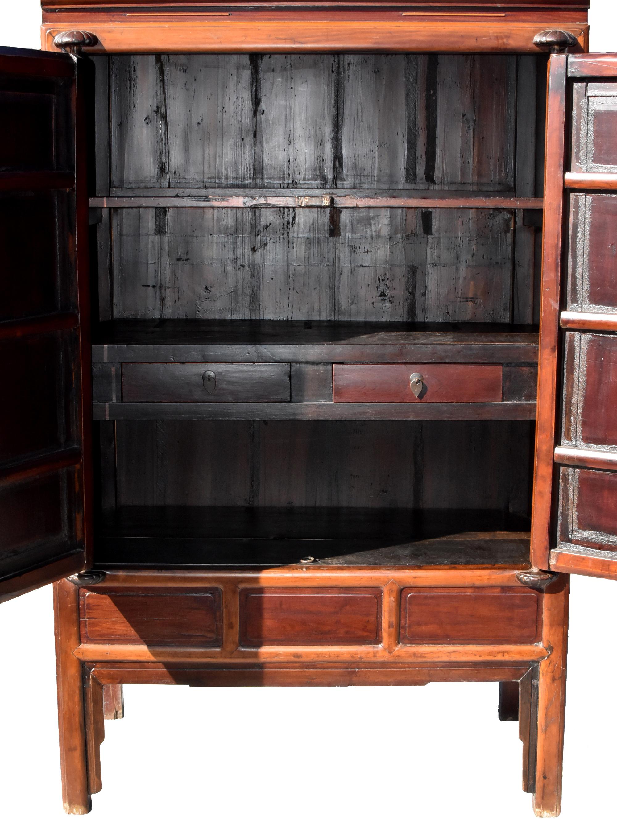 19th Century Rosewood Chinese Scholar's Cabinet For Sale 5
