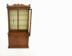 19th Century Rosewood Display Cabinet / Bookcase