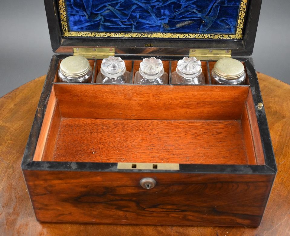 19th Century Rosewood Dressing/Jewellery Box For Sale 4