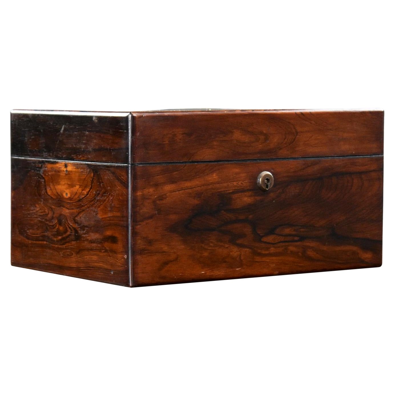 Boîte à bijoux/dressoir en bois de rose du 19ème siècle
