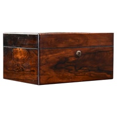 Boîte à bijoux/dressoir en bois de rose du 19ème siècle