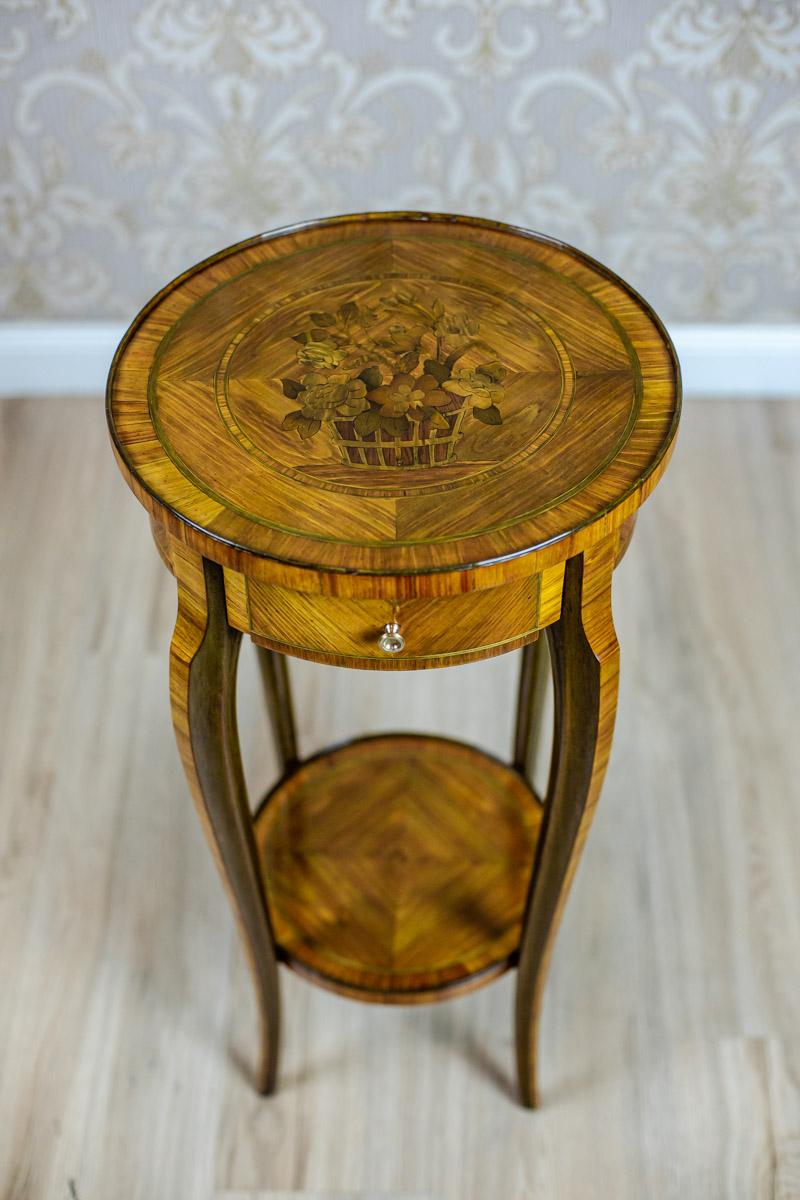 Veneer 19th Century Rosewood End Table