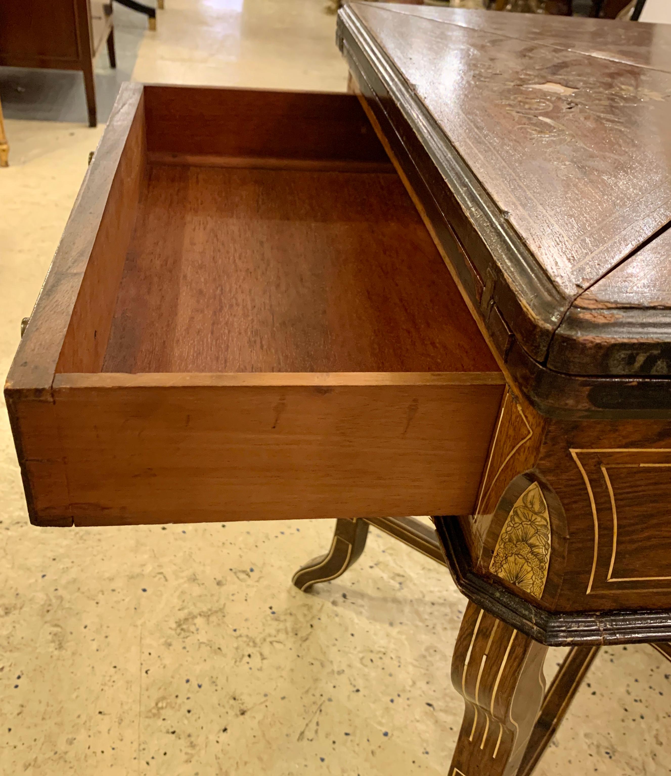 George IV 19th Century Rosewood English Card Table