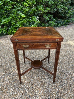 19th Century Rosewood Envelope Card Table