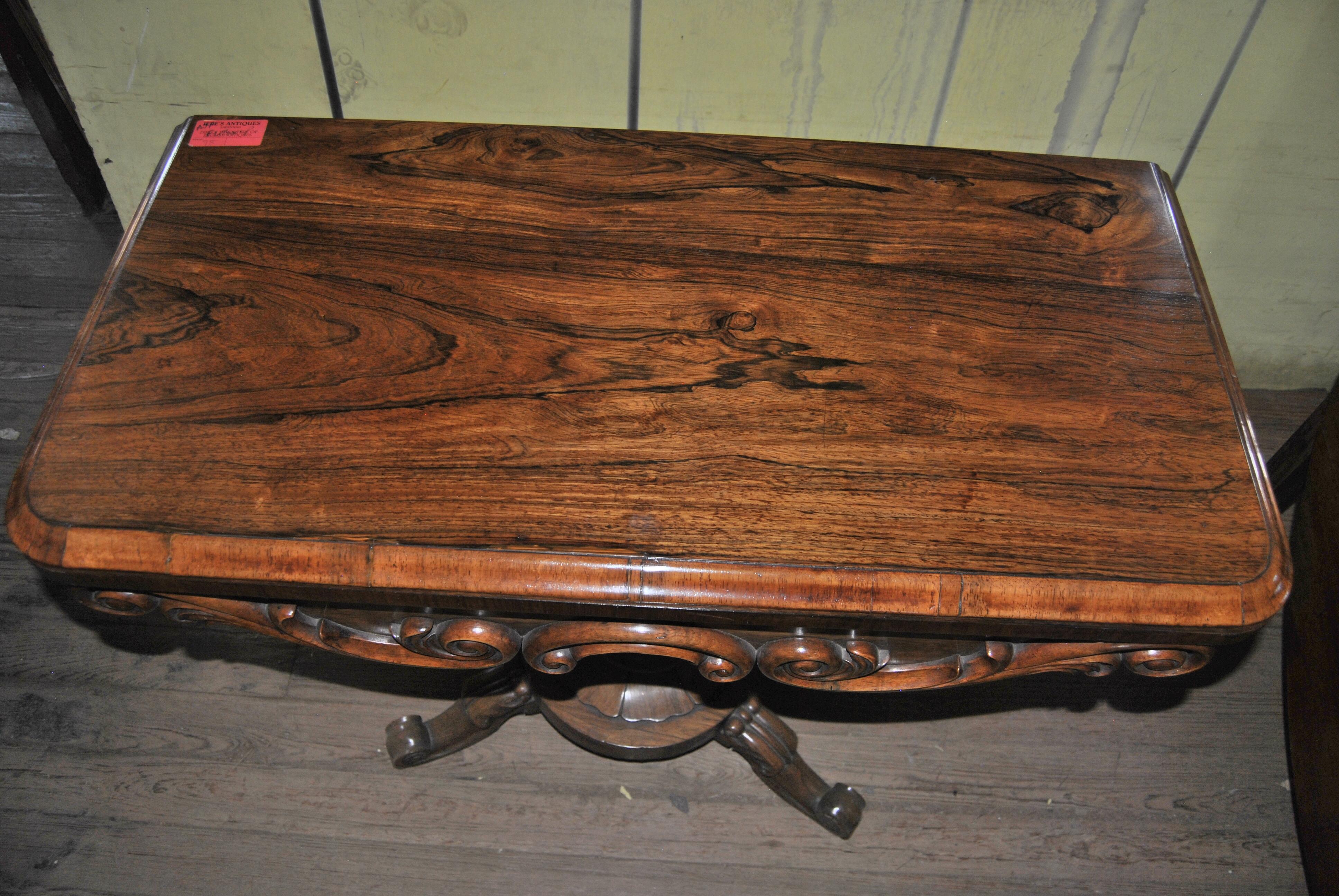 antique card tables