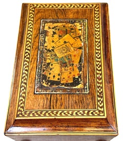 19th Century Rosewood Games Box