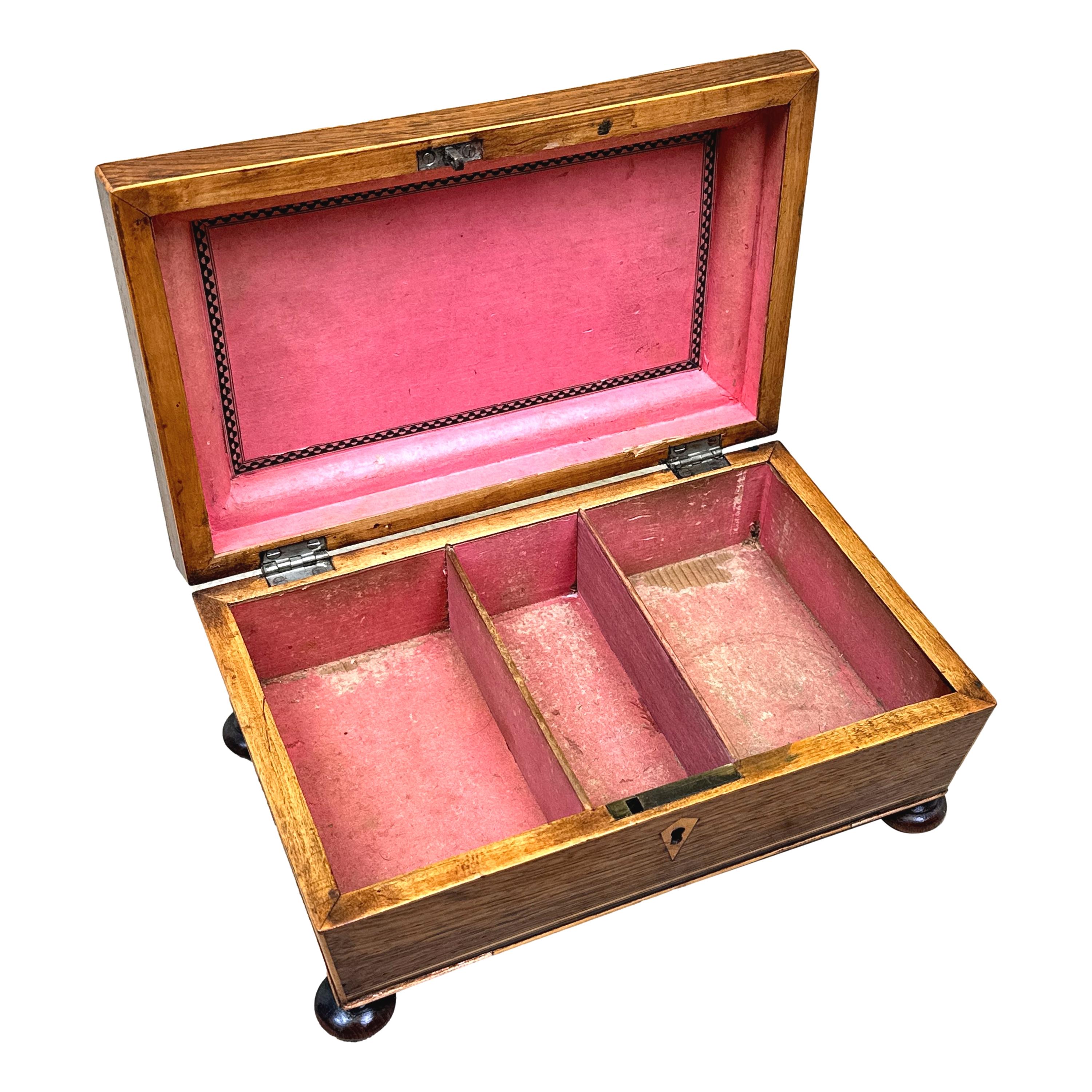 Regency Boîte à jeux en bois de rose du XIXe siècle en vente
